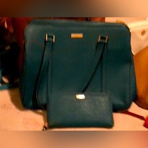 Kate Spade Bag. Beautiful rich green colour bag. Comes with matching wallet.